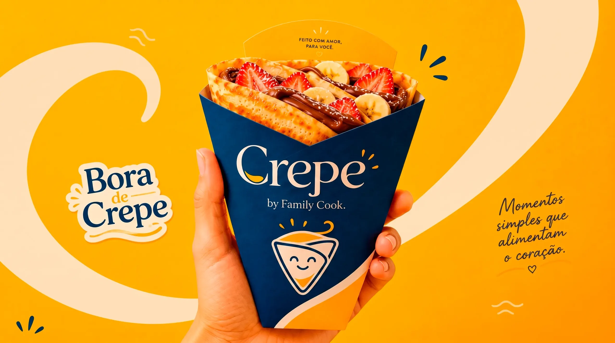 Embalagem do Crepe by Family Cook.