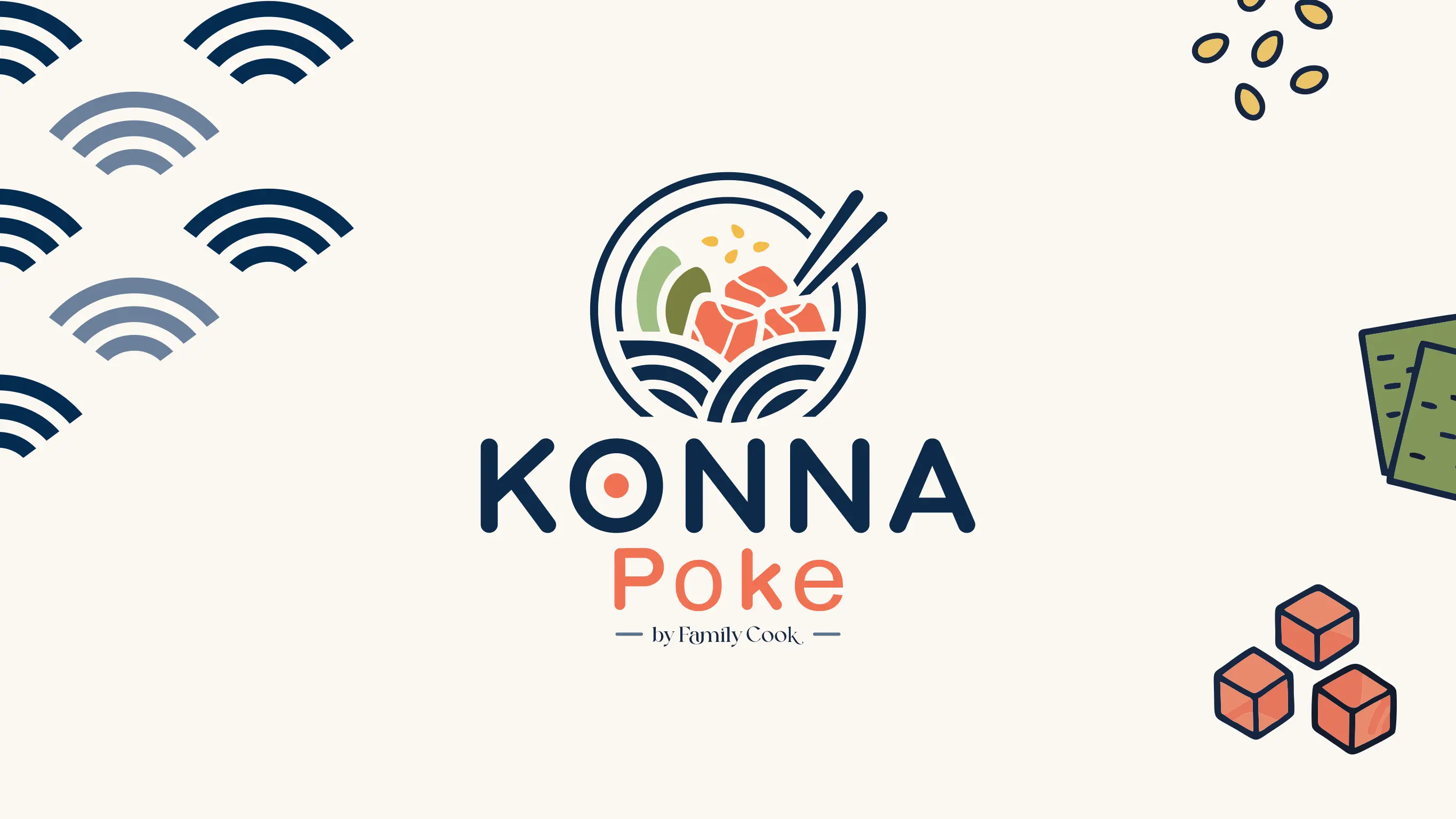 Konna Poke by Family Cook — branding e identidade visual