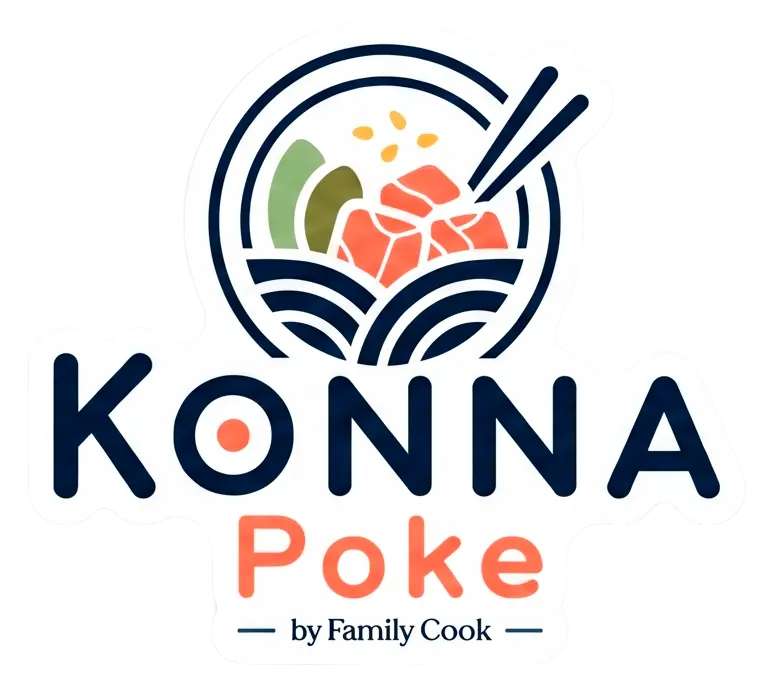 Sticker Logo da identidade Konna Poke.
