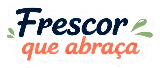 Sticker Frescor que abraça da identidade Konna Poke.
