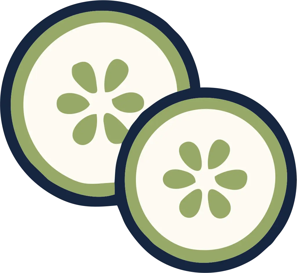 Ícone pepino do sistema visual Konna Poke.